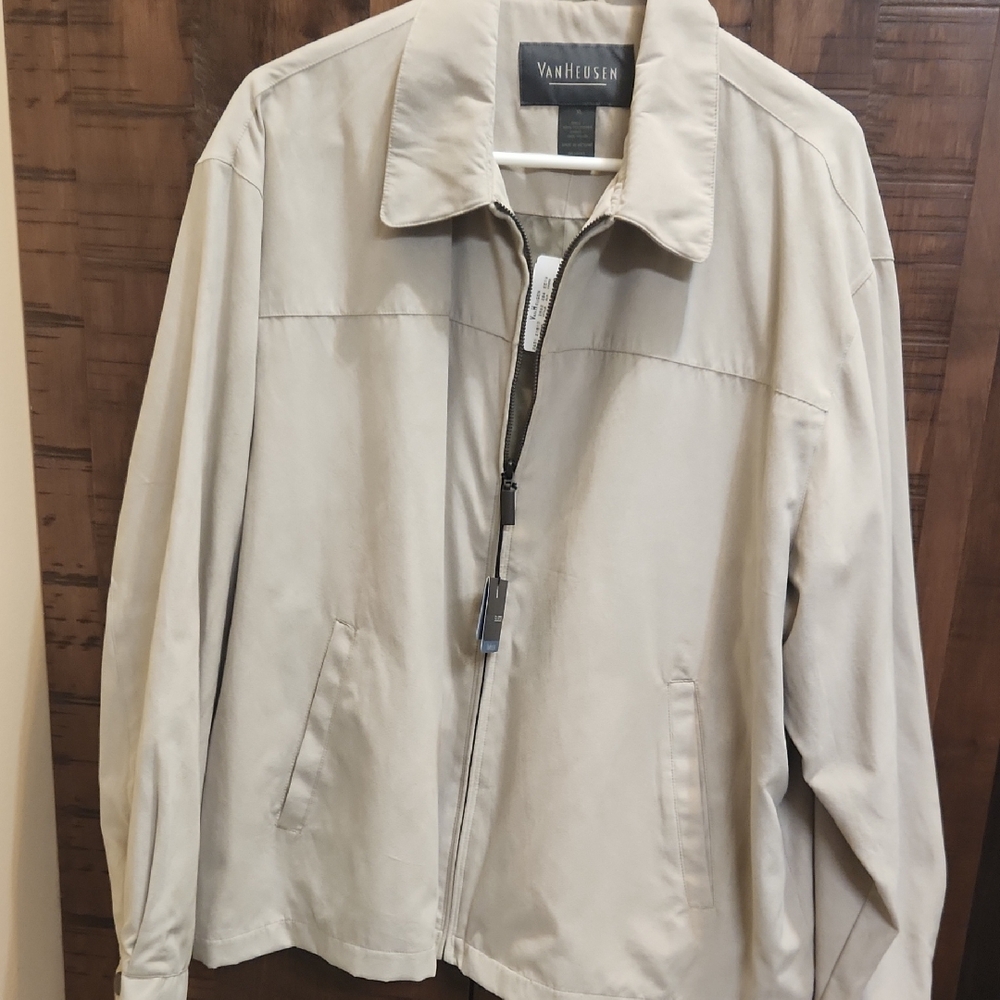 Van Heusen Men's Light Tan Shirt Jacket